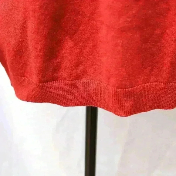 Orvis Charles F. Orvis Size XL wool/cashmere rust colored long sleeve turtle nec - Picture 5 of 11